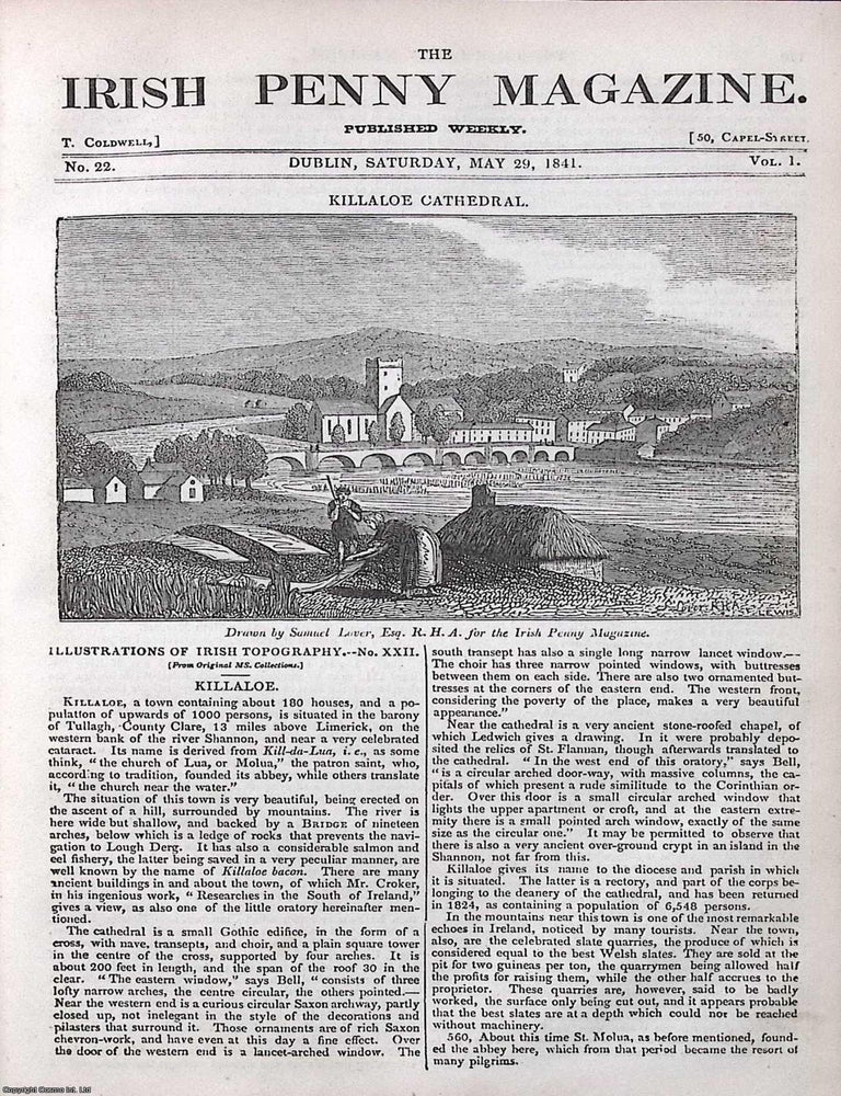 Item #372876 1841, Killaloe Cathedral : The County Wexford & its Peasantry. Two pieces...