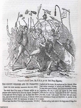 1841, Killaloe Cathedral : The County Wexford & its Peasantry. Two pieces featured in a full weekly issue of the uncommon Irish Penny Magazine, 1841.