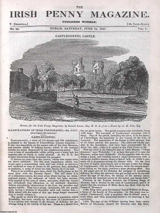 1841, Castleconnel : Cormac's Chapel, on the Rock of Cashel. Two pieces featured in a full. ROCK OF CASHEL CORMAC'S CHAPEL.