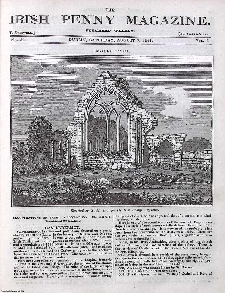 Item #372886 1841, Castledermot, County Kildare. Featured in a full weekly issue of the uncommon...