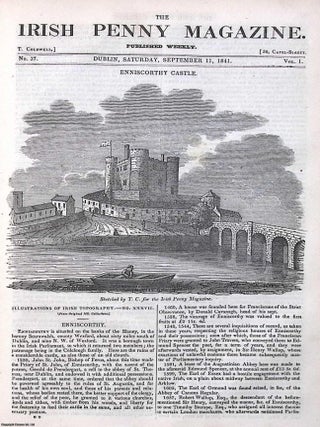 1841, Enniscorthy & Enniscorthy Castle : Tomb of Felim McCathal Croib-Deargh, King of. ENNISCORTHY CASTLE.