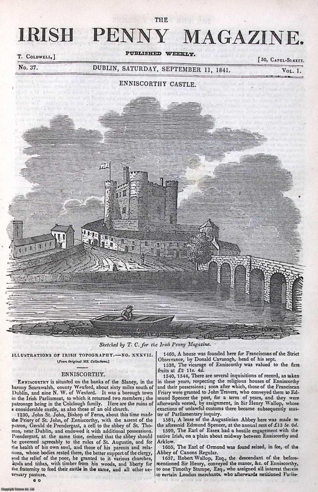 Item #372891 1841, Enniscorthy & Enniscorthy Castle : Tomb of Felim McCathal Croib-Deargh,...