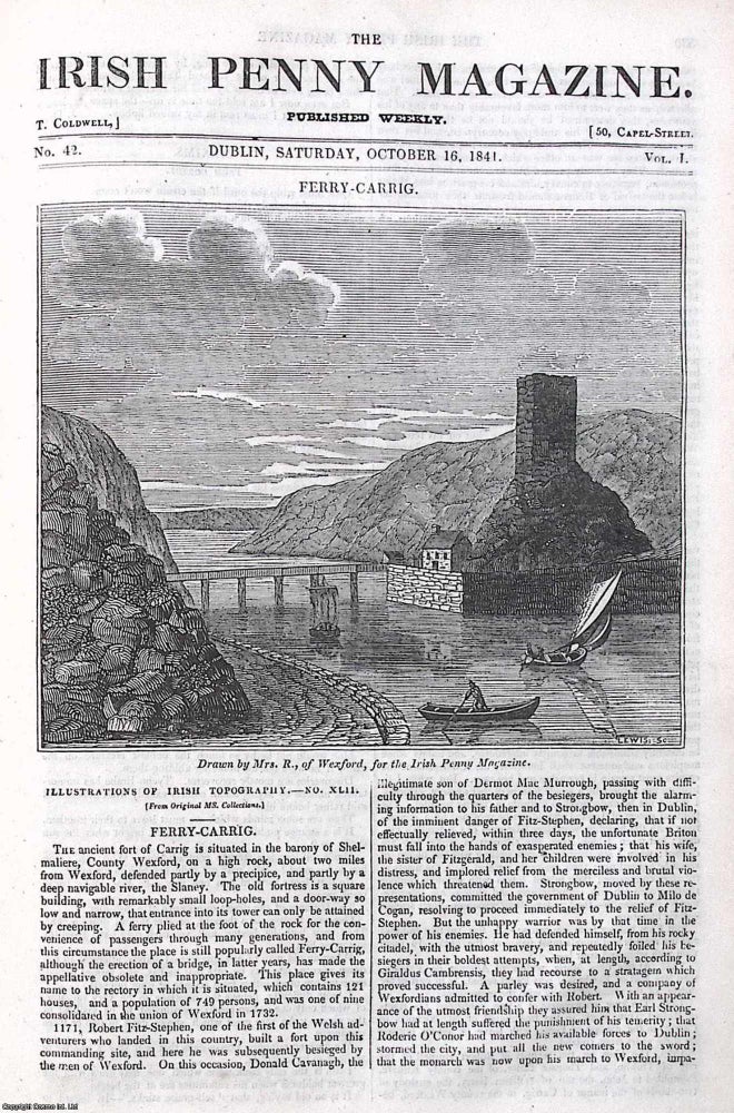 Item #372896 1841, The Ancient Fort of Ferry-Carrig : Lough Allen, & Ruins of Curraghho...
