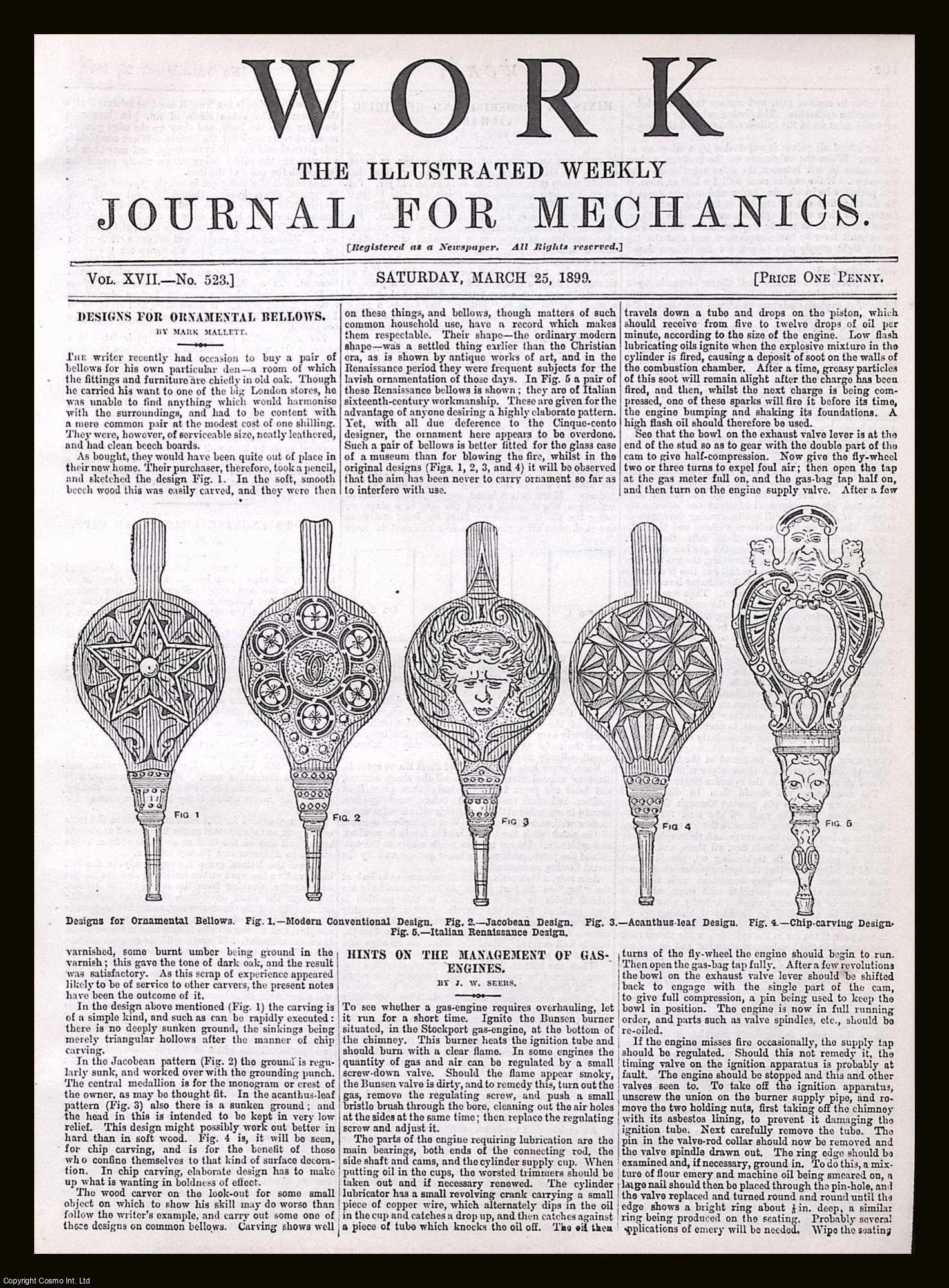 Designs for Ornamental Fire Bellows. Featured, along with other short ...