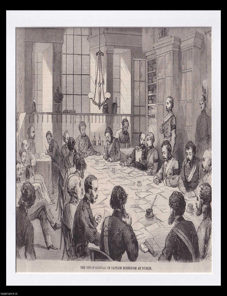 Item #372973 The 1862 Court Martial of Captain Robertson, Fourth (Royal Irish) Dragoon Guards....
