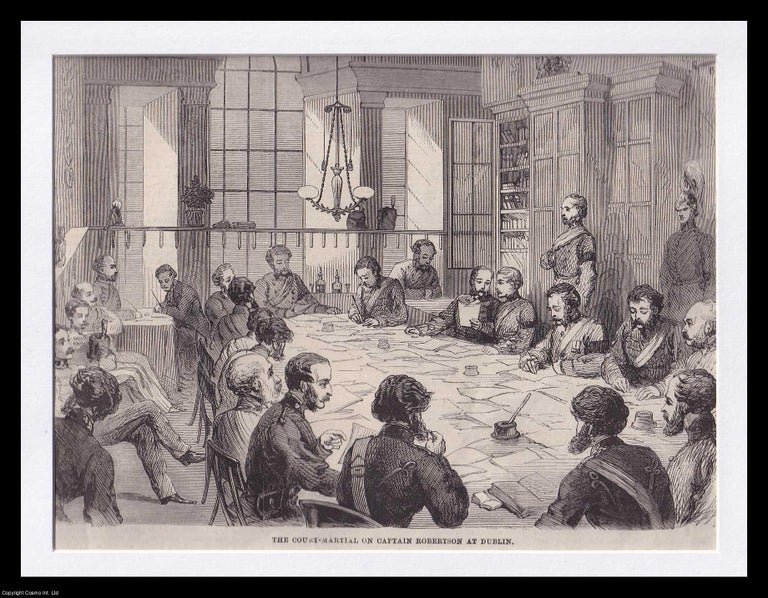 Item #372973 The 1862 Court Martial of Captain Robertson, Fourth (Royal Irish) Dragoon Guards....