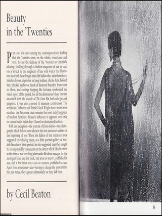 Beauty in the 1920s. By Cecil Beaton. An original article from the Saturday Book, 1968. FASHION PHOTOGRAPHER.