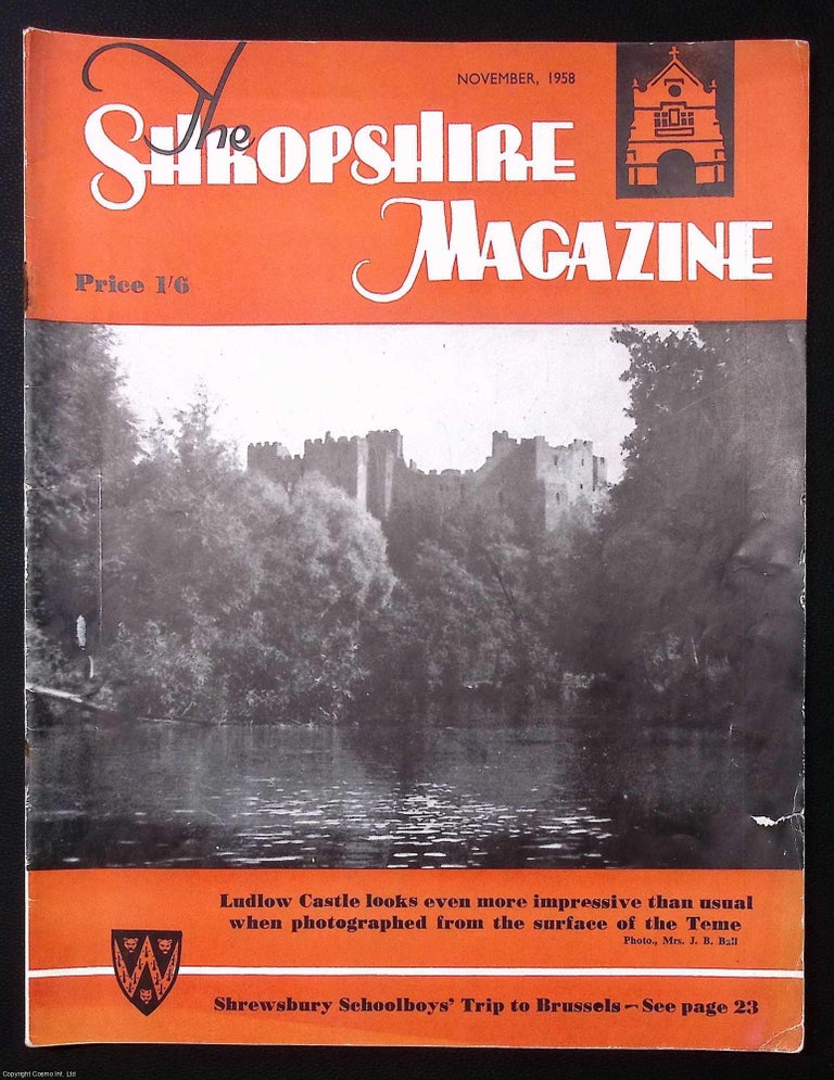 Item #373018 Shrewsbury School. The Shropshire Magazine. November 1958. SHROPSHIRE LUDLOW CASTLE
