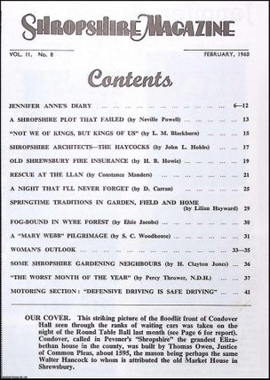 Fifth Monarchy Men in Shropshire. The Shropshire Magazine. February 1960.