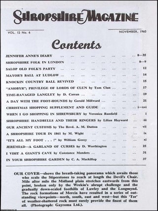 Shropshire Handbells and their Ringers. The Shropshire Magazine, November 1960.