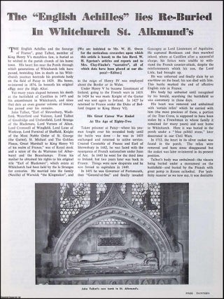 The English Achilles buried in Whitchurch. The Shropshire Magazine, February 1961.