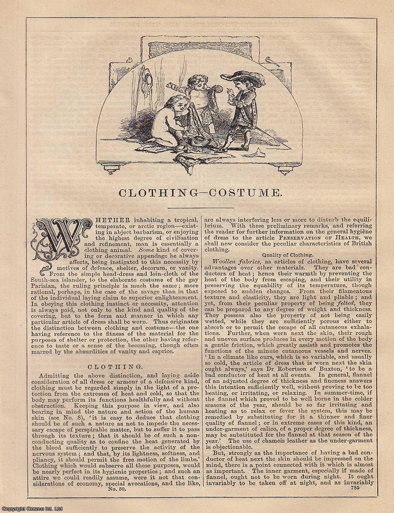 Item #373182 Clothing, Costume. An article from Chambers's Information for the People, 1848....