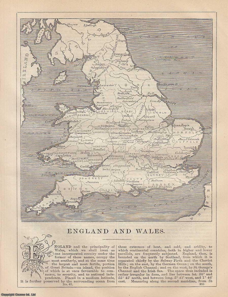 Item #373194 England and Wales. An article from Chambers's Information for the People, 1849....