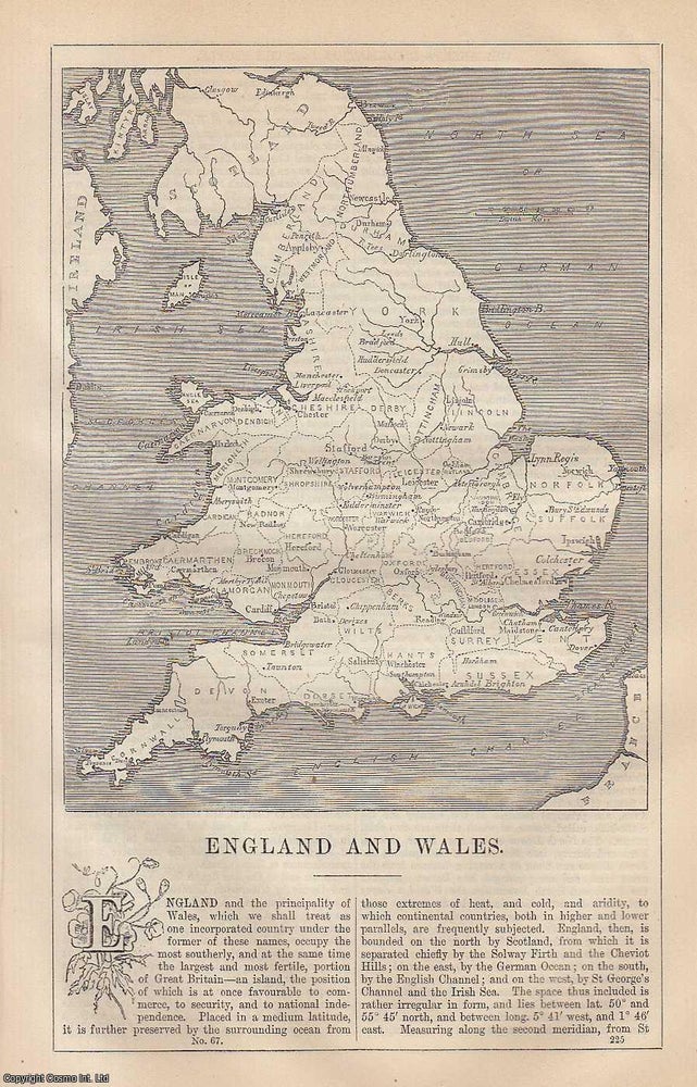 Item #373194 England and Wales. An article from Chambers's Information for the People, 1849....