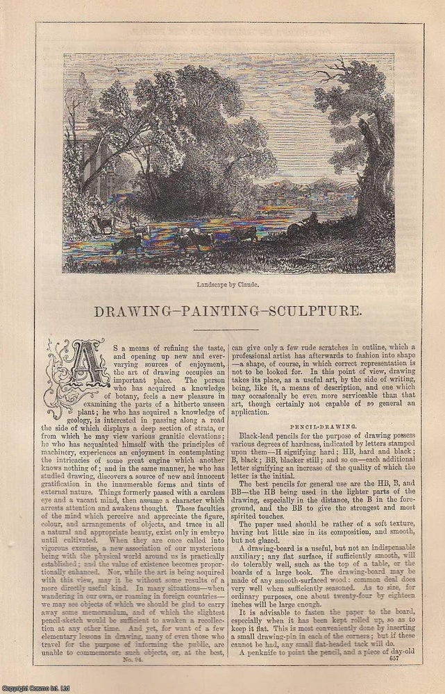 Item #373220 Drawing, Painting, Scuplture. An article from Chambers's Information for the...