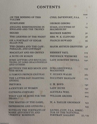 Italian Style Binding Facsimile : The Anglo-Saxon Review. A Quarterly Miscellany. Volume 4, March 1900. Edited by Lady Randolph SpencerChurchill.