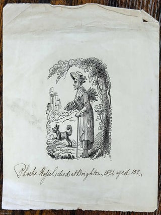 Phoebe Hessel : Early 19th Century Woodcut, Brighton Female Soldier, died 1821, aged 108. PHOEBE HESSEL, FEMALE SOLDIER.