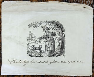 Phoebe Hessel : Early 19th Century Woodcut, Brighton Female Soldier, died 1821, aged 108.