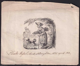 Phoebe Hessel : Early 19th Century Woodcut, Brighton Female Soldier, died 1821, aged 108.