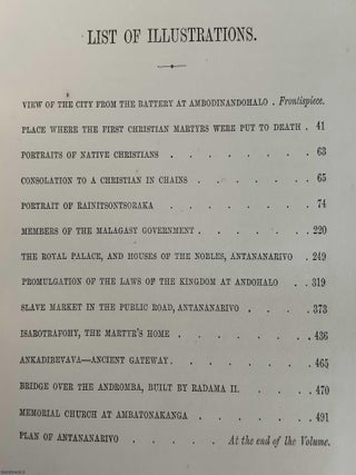 Three Visits to Madagascar, during the Years 1853-1854-1856. Including a Journey to the Capital. With Notices of the Natural History of the Country and of the Present Civilisation of the People. Illustrated by Woodcuts from Photographs, etc.