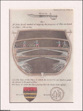 Mr John Read's method of stopping the progress of fire on board ships; an undated c.1793. NAVAL FIRE‑STOPPING, JOHN.