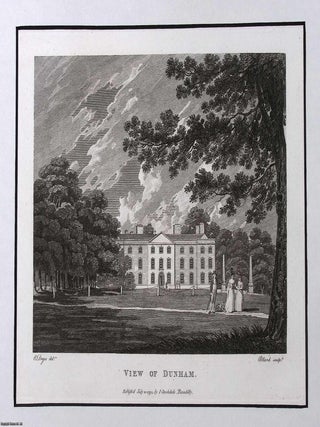 View of Dunham Massey, drawn by E. Dayes and engraved by Pollard; an original 11 July 1794. 1794 VIEW OF DUNHAM MASSEY.