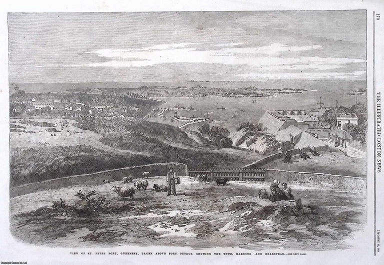 Item #373377 Guernsey : View of St. Peter Port, taken above Fort George, showing the Town,...
