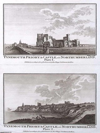 Tynemouth Priory and Castle, Northumbria; engraved by Walker, from Henry Boswell's. C.1786 TYNEMOUTH PRIORY AND CASTLE.