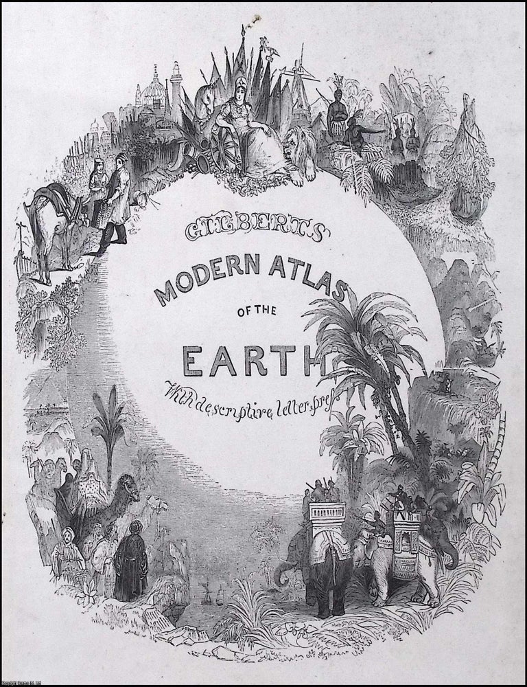 Item #373394 Gibbert's Modern Atlas of the Earth, c.1840. VARIANT ENGRAVED TITLE PAGE ONLY....