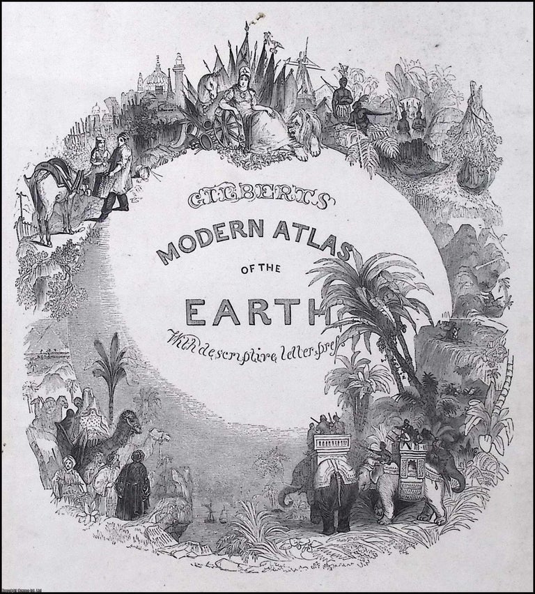 Item #373394 Gibbert's Modern Atlas of the Earth, c.1840. VARIANT ENGRAVED TITLE PAGE ONLY....