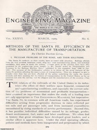 Methods of the Santa Fe. Efficiency in the Manufacture of Transportation. By Charles Buxton. TOPEKA THE ATCHISON, SANTA.
