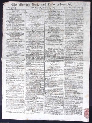 Newspapers in the Shadow of 1789 : The Morning Post, and Daily Advertiser : August 17, 1789 ;. FROM BASTILLE TO VARENNES: THE.