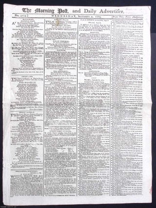 Newspapers in the Shadow of 1789 : The Morning Post, and Daily Advertiser : August 17, 1789 ; Sept 9, 1789 ; June 17, 1791.