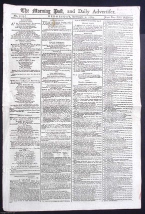 Newspapers in the Shadow of 1789 : The Morning Post, and Daily Advertiser : August 17, 1789 ; Sept 9, 1789 ; June 17, 1791.