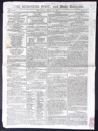 Newspapers in the Shadow of 1789 : The Morning Post, and Daily Advertiser : August 17, 1789 ; Sept 9, 1789 ; June 17, 1791.