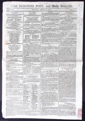 Newspapers in the Shadow of 1789 : The Morning Post, and Daily Advertiser : August 17, 1789 ; Sept 9, 1789 ; June 17, 1791.