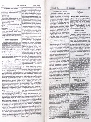The Tichborne Claimant's Newspaper : The Englishman, Edited by Kenealy. Issues 294-298, November-December 1879. See pictures for details of specific contents.