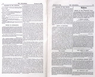 The Tichborne Claimant's Newspaper : The Englishman, Edited by Kenealy. Issues 294-298, November-December 1879. See pictures for details of specific contents.