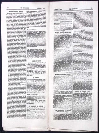 The Tichborne Claimant's Newspaper : The Englishman, Edited by Kenealy. Issues 294-298, November-December 1879. See pictures for details of specific contents.