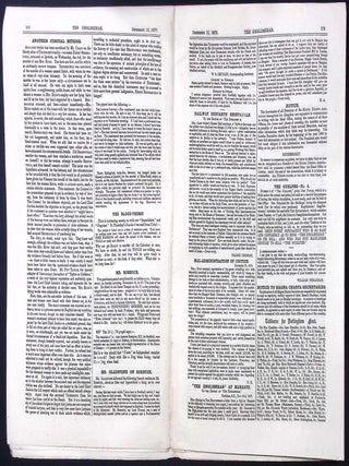 The Tichborne Claimant's Newspaper : The Englishman, Edited by Kenealy. Issues 294-298, November-December 1879. See pictures for details of specific contents.