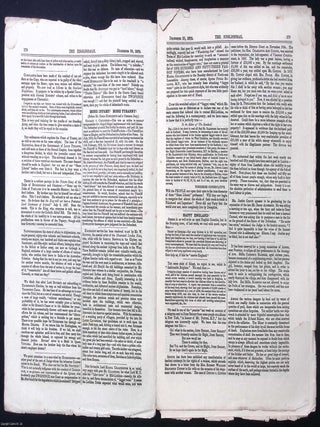 The Tichborne Claimant's Newspaper : The Englishman, Edited by Kenealy. Issues 294-298, November-December 1879. See pictures for details of specific contents.