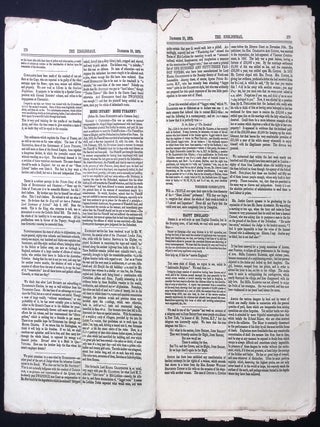 The Tichborne Claimant's Newspaper : The Englishman, Edited by Kenealy. Issues 294-298, November-December 1879. See pictures for details of specific contents.