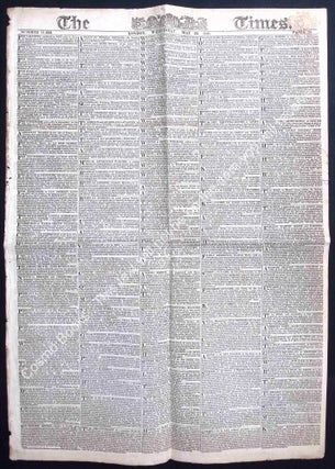 The Times, Wednesday May 23, 1821 : Reform and Recalibration: Britain Reconsiders Power, Policy, and Public Life in 1821. A complete issue of this newspaper.