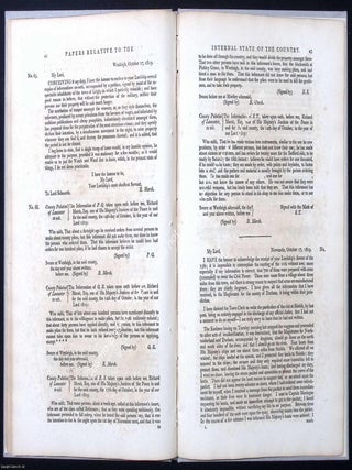 Peterloo 1819. Papers Relative to the Internal State of the Country : Presented to both Houses of. 1819 : SURVEILLANCE AND SPECTACLE.