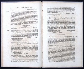 Peterloo 1819. Papers Relative to the Internal State of the Country : Presented to both Houses of Parliament, by Command of His Royal Highness The Prince Regent, November 1819.
