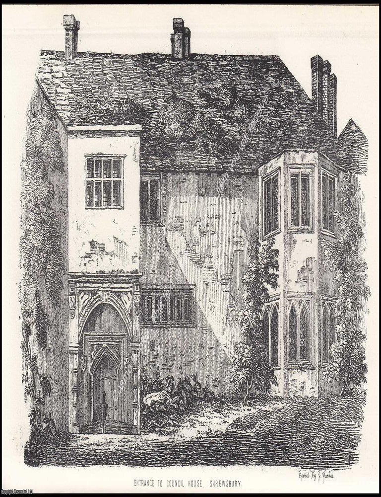 Item #373755 1881 : The Shrewsbury of Past Ages. With three plates. This is an original article by the Rev. William Allport Leighton from the Shropshire Archaeological & Natural History Society Journal. STREETS REMEMBERED : ANTIQUARIAN PORTRAIT OF SHREWSBURY.