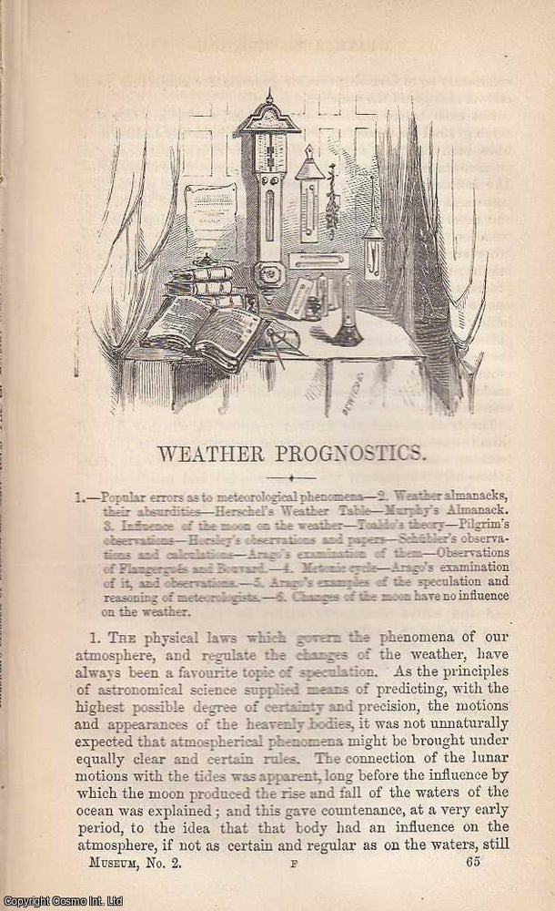 Item #373797 Weather Prognostics; Almanacs, Lunar Cycles, and the Old Arts of Forecasting . A...