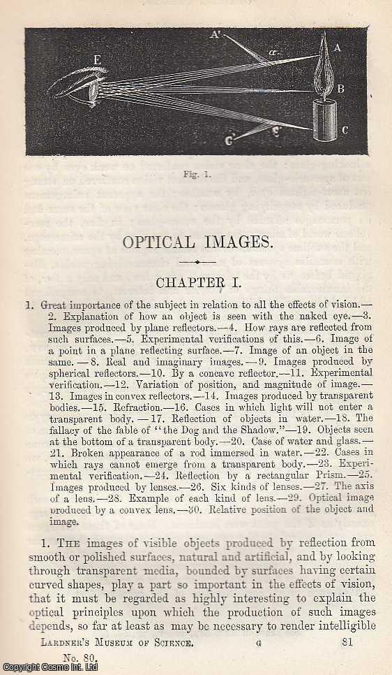 Item #373833 Optical Images; How Light Forms the Pictures We See . A Victorian account of the...