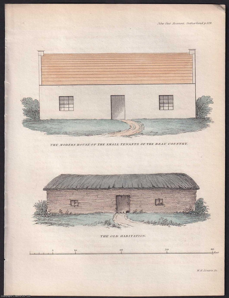 Item #373899 1845 Hand Coloured. House of Small Tenants, Reay, Sutherlandshire. An uncommon...