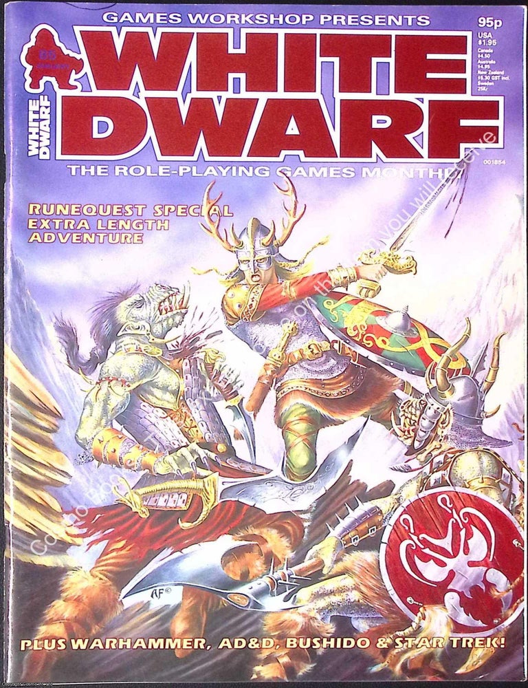 Item #374524 White Dwarf Magazine #85, January 1987. FANTASY GAMING